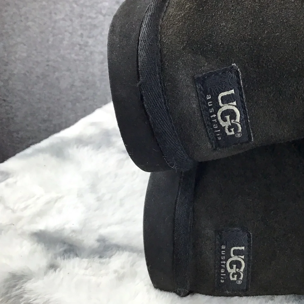 UGG Women's Tall Black‎ Buttoned Winter Boots